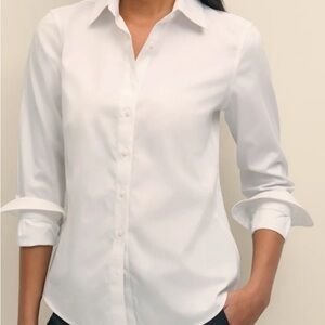 Brooks Brothers Classic-Fit Non-Iron Stretch Supima Cotton Dress Shirt, White